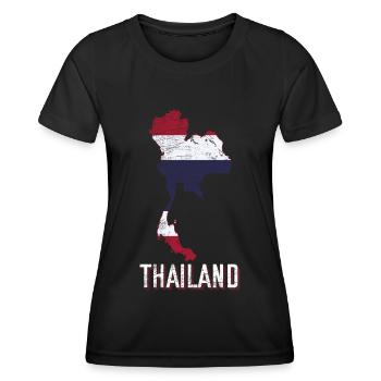 Thaïlande Fan - T-shirt sport Femme - noir - Devant - AI Model Female 172 light (172cm)