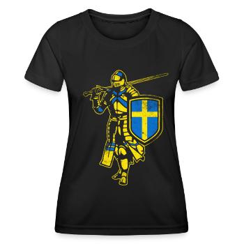 Swedish knight - Women's Functional T-Shirt - black - Front - AI Model Female 172 light (172cm)