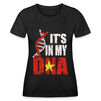 Vietnam ist in meiner DNA - Frauen Funktions-T-Shirt - Schwarz - Vorne - AI Model Female 172 light (172cm)