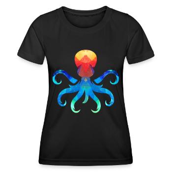 Poulpe poulpe poulpe - T-shirt sport Femme - noir - Devant - AI Model Female 172 light (172cm)