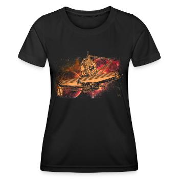 James Webb Télescope spatial - T-shirt sport Femme - noir - Devant - AI Model Female 172 light (172cm)