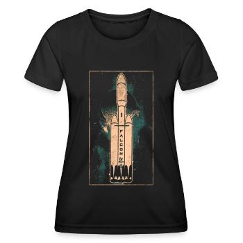 Falcon Heavy Rakete - T-shirt sport Femme - noir - Devant - AI Model Female 172 light (172cm)