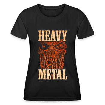 Heavy Metal Musik - Frauen Funktions-T-Shirt - Schwarz - Vorne - AI Model Female 172 light (172cm)