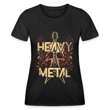 Heavy Metal - Frauen Funktions-T-Shirt - Schwarz - Vorne - AI Model Female 172 light (172cm)