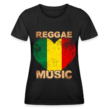 Reggae Music - Women's Functional T-Shirt - black - Front - AI Model Female 172 light (172cm)