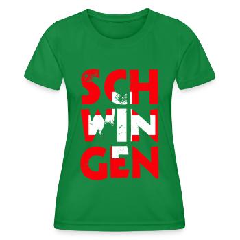 Schwingen Schweiz - Frauen Funktions-T-Shirt - Kelly Green - Vorne - AI Model Female 172 dark (172cm)