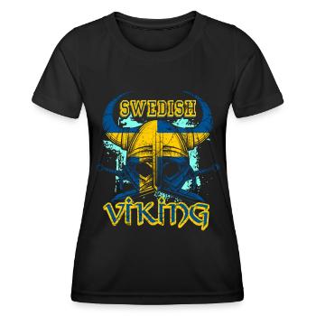 Swedish Viking - Women's Functional T-Shirt - black - Front - AI Model Female 172 light (172cm)