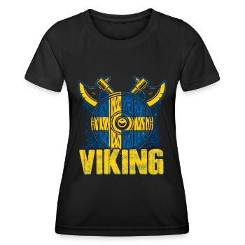 Swedish Viking - Women's Functional T-Shirt - black - Front - AI Model Female 172 light (172cm)