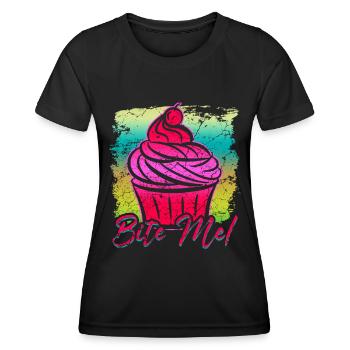 Cupcake - Frauen Funktions-T-Shirt - Schwarz - Vorne - AI Model Female 172 light (172cm)