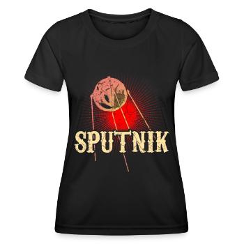 Satellite Spoutnik - T-shirt sport Femme - noir - Devant - AI Model Female 172 light (172cm)