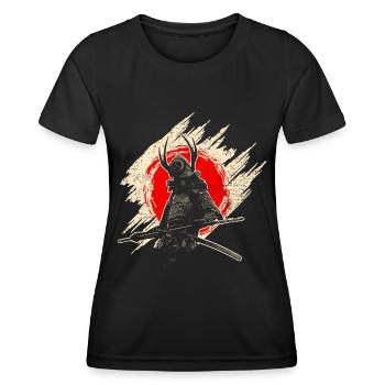 Samurai - Frauen Funktions-T-Shirt - Schwarz - Vorne - AI Model Female 172 light (172cm)