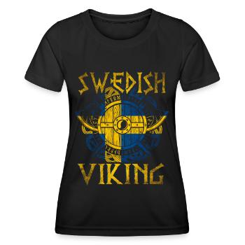 Swedish Viking - Women's Functional T-Shirt - black - Front - AI Model Female 172 light (172cm)