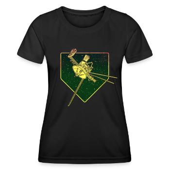 Vaisseau spatial Voyager - T-shirt sport Femme - noir - Devant - AI Model Female 172 light (172cm)