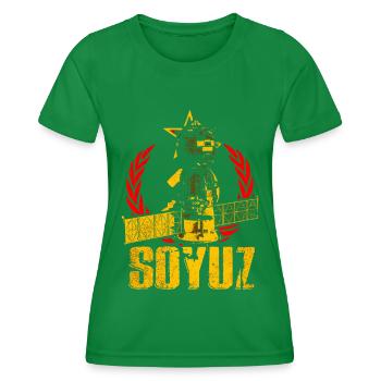 Vaisseau spatial Soyouz - T-shirt sport Femme - vert - Devant - AI Model Female 172 dark (172cm)