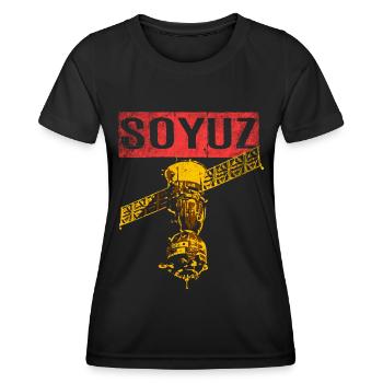 Soyouz vaisseau spatial Union soviétique - T-shirt sport Femme - noir - Devant - AI Model Female 172 light (172cm)
