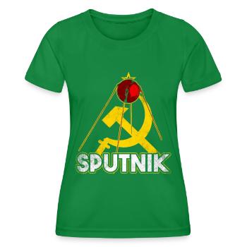Sputnik Satellit - Frauen Funktions-T-Shirt - Kelly Green - Vorne - AI Model Female 172 dark (172cm)