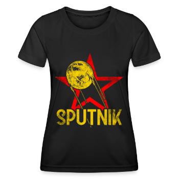 Satellite Spoutnik 1 - T-shirt sport Femme - noir - Devant - AI Model Female 172 light (172cm)