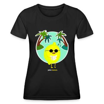 tropical - T-shirt sport Femme - noir - Devant - AI Model Female 172 light (172cm)