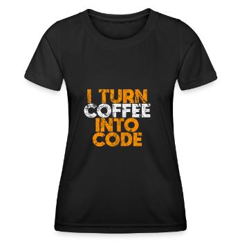 technology - Women's Functional T-Shirt - black - Front - AI Model Female 172 light (172cm)