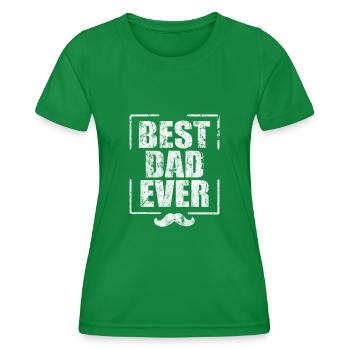 Father's Day - Women's Functional T-Shirt - kelly green - Front - AI Model Female 172 dark (172cm)