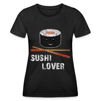 Essen - Frauen Funktions-T-Shirt - Schwarz - Vorne - AI Model Female 172 light (172cm)