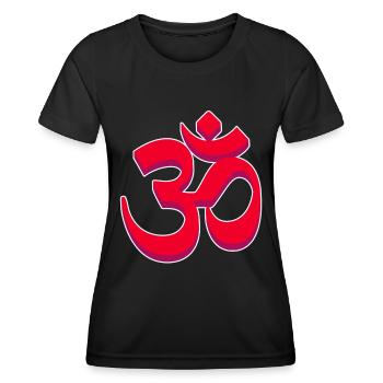Hinduismus Heiliges Symbol Schwarzes Geschenk - Frauen Funktions-T-Shirt - Schwarz - Vorne - AI Model Female 172 light (172cm)