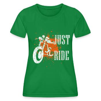 moto - T-shirt sport Femme - vert - Devant - AI Model Female 172 dark (172cm)
