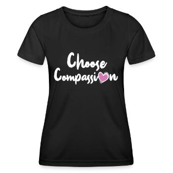 Mitgefühl Ethik Motivation Cooles Geschenk - Frauen Funktions-T-Shirt - Schwarz - Vorne - AI Model Female 172 light (172cm)