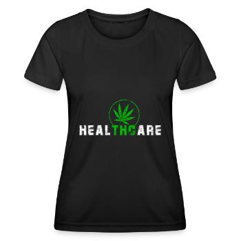 Spruch Weed Geschenk - Frauen Funktions-T-Shirt - Schwarz - Vorne - AI Model Female 172 light (172cm)