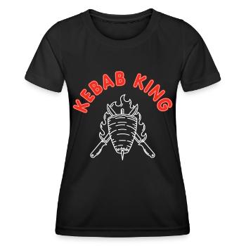 Kebab King Döner Kebab Grill - T-shirt sport Femme - noir - Devant - AI Model Female 172 light (172cm)