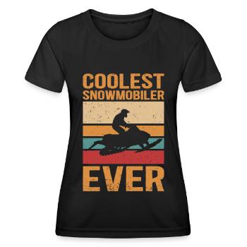 Snowmobile Snowmobile Snowmobile Gift - Women's Functional T-Shirt - black - Front - AI Model Female 172 light (172cm)