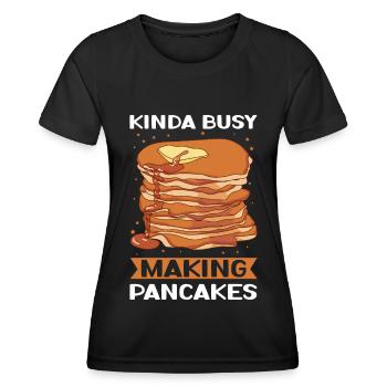 Pancake Pancake Pancake Gift - Women's Functional T-Shirt - black - Front - AI Model Female 172 light (172cm)