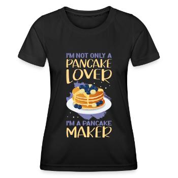 Pancakes Pancakes Pancake Gift - Women's Functional T-Shirt - black - Front - AI Model Female 172 light (172cm)