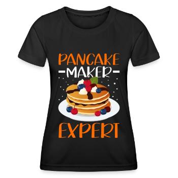 Pancakes Pancake Pancake Gift - Women's Functional T-Shirt - black - Front - AI Model Female 172 light (172cm)