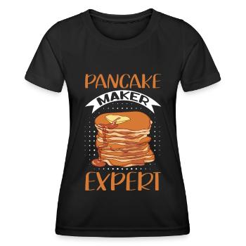 Pancakes Pancakes Pancake Gift - Women's Functional T-Shirt - black - Front - AI Model Female 172 light (172cm)