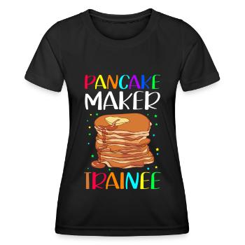 Pancakes Pancakes Pancake Gift - Women's Functional T-Shirt - black - Front - AI Model Female 172 light (172cm)