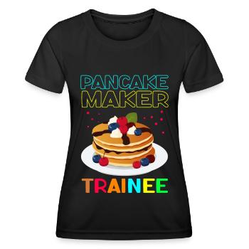 Pancakes Pancake Pancake Gift - Women's Functional T-Shirt - black - Front - AI Model Female 172 light (172cm)