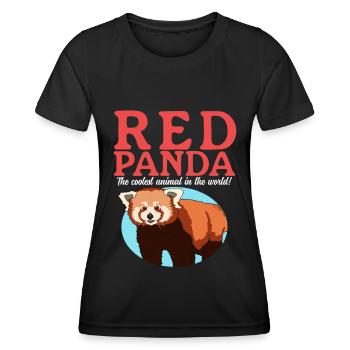 Red Panda | Red Panda Red Pandas Gift - Women's Functional T-Shirt - black - Front - AI Model Female 172 light (172cm)