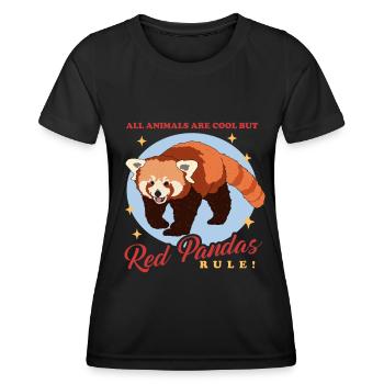 Red Panda Red Pandas Red Panda Gift - Women's Functional T-Shirt - black - Front - AI Model Female 172 light (172cm)