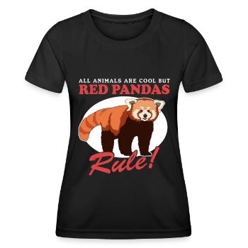 Red Panda Red Panda Red Pandas Gift - Women's Functional T-Shirt - black - Front - AI Model Female 172 light (172cm)