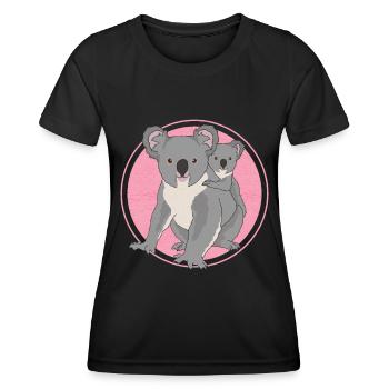 Koala Koala Koala Bear Koala Bear Gift - Women's Functional T-Shirt - black - Front - AI Model Female 172 light (172cm)