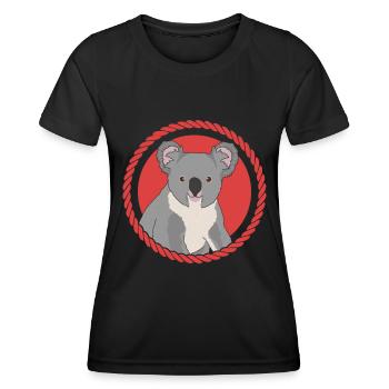Koala Koalas | Koala Bear Koala Bear Gift - Women's Functional T-Shirt - black - Front - AI Model Female 172 light (172cm)