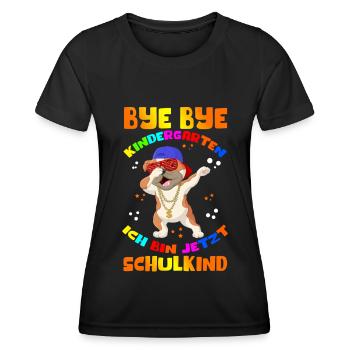 School Enrollment School Beginners Schoolchildren Gift - Women's Functional T-Shirt - black - Front - AI Model Female 172 light (172cm)