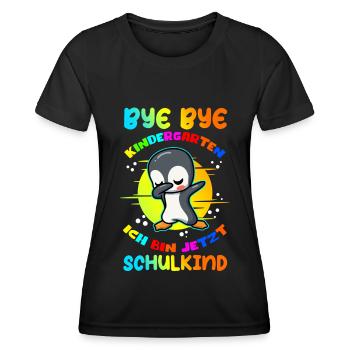 School Enrollment Schoolchildren School Beginners Gift - Women's Functional T-Shirt - black - Front - AI Model Female 172 light (172cm)