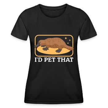 Platypus Platypus Platypus Gift - Women's Functional T-Shirt - black - Front - AI Model Female 172 light (172cm)