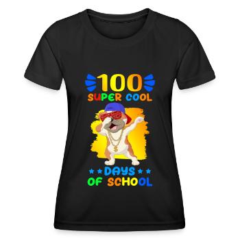 100 School Days School Students Children Gift - Women's Functional T-Shirt - black - Front - AI Model Female 172 light (172cm)
