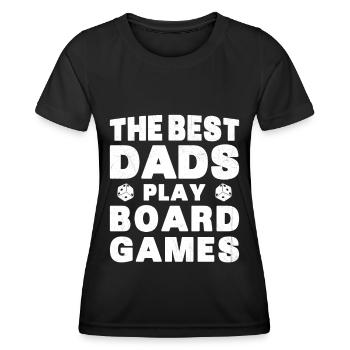 Meilleurs Pères Jouent Jeux de Plateau Cadeau - T-shirt sport Femme - noir - Devant - AI Model Female 172 light (172cm)