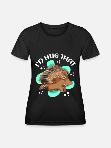 Porcupines Porcupine Gift - Women's Functional T-Shirt - black