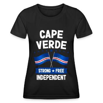 Cap Vert - T-shirt sport Femme - noir - Devant - AI Model Female 172 light (172cm)