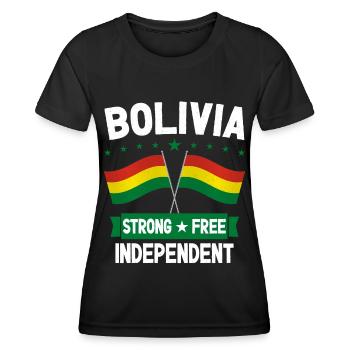 Bolivien - Frauen Funktions-T-Shirt - Schwarz - Vorne - AI Model Female 172 light (172cm)
